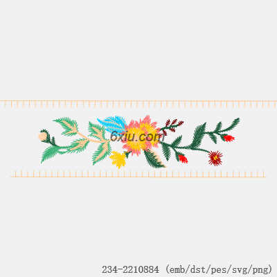 svg矢量绣花图下载