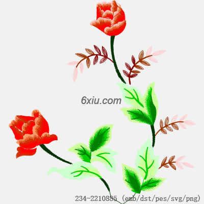 svg矢量绣花图下载