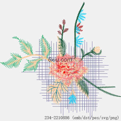 svg矢量绣花图下载