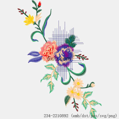 svg矢量绣花图下载