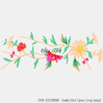 svg矢量绣花图下载