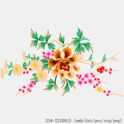 svg矢量绣花图下载