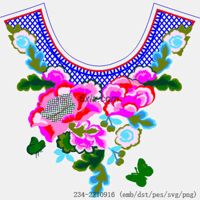 svg矢量绣花图下载