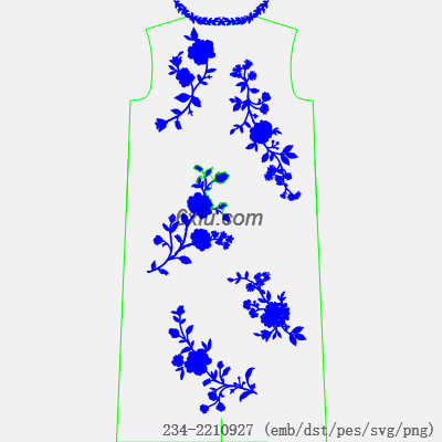 svg矢量绣花图下载