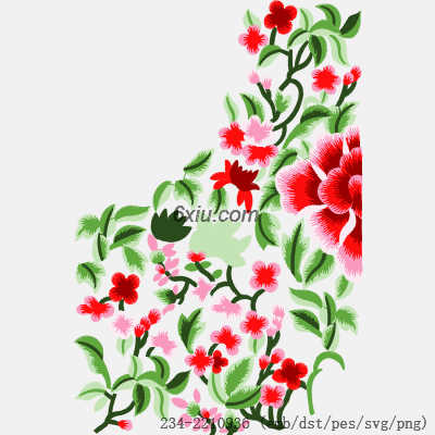 svg矢量绣花图下载