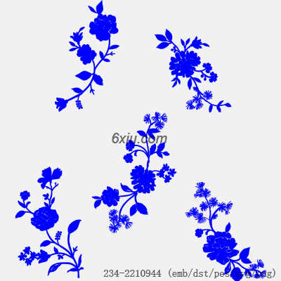 svg矢量绣花图下载