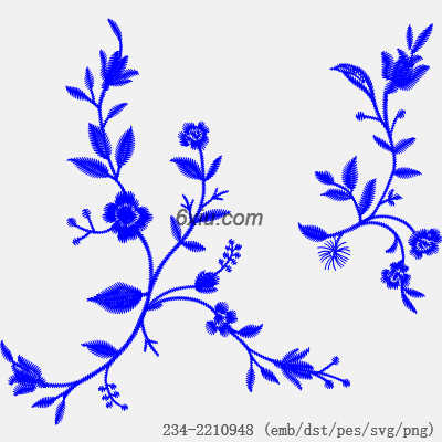 svg矢量绣花图下载