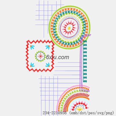 svg矢量绣花图下载