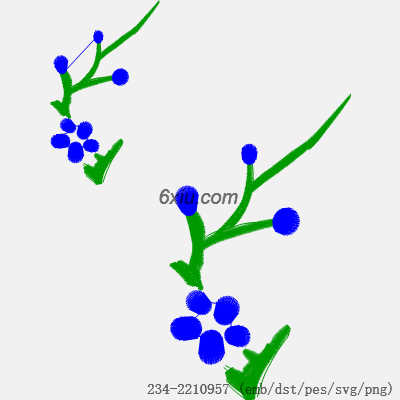 svg矢量绣花图下载