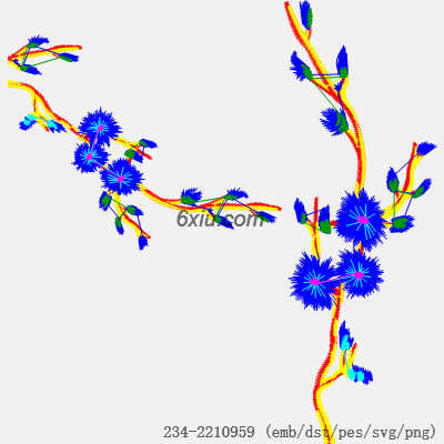 svg矢量绣花图下载