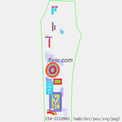 svg矢量绣花图下载