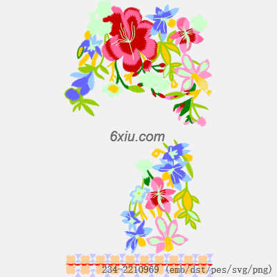 svg矢量绣花图下载