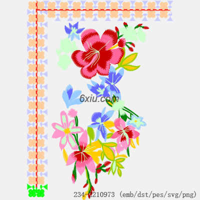 svg矢量绣花图下载
