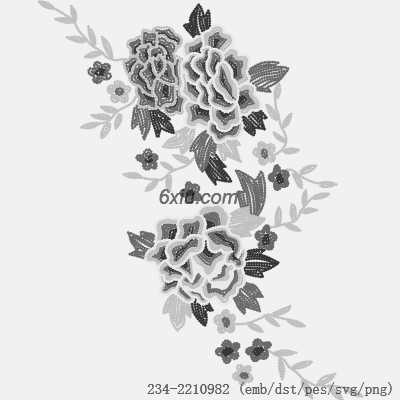 svg矢量绣花图下载