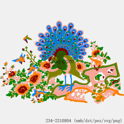svg矢量绣花图下载