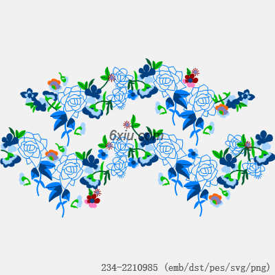svg矢量绣花图下载