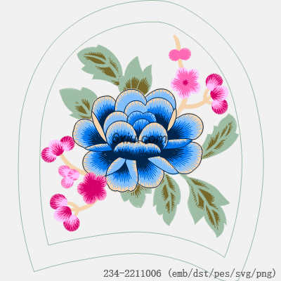 svg矢量绣花图下载