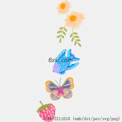 svg矢量绣花图下载