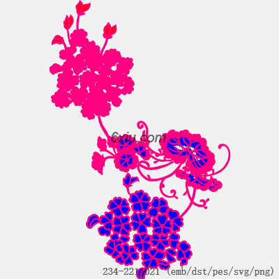 svg矢量绣花图下载