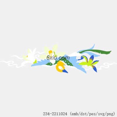 svg矢量绣花图下载