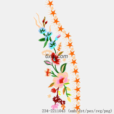 svg矢量绣花图下载