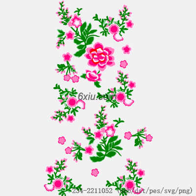 svg矢量绣花图下载