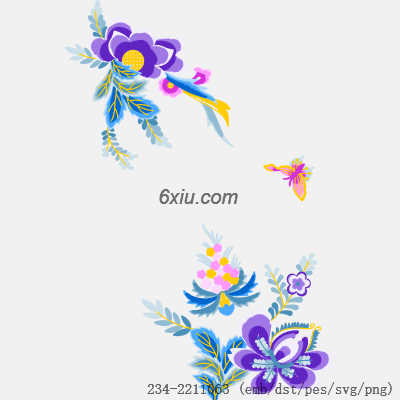 svg矢量绣花图下载