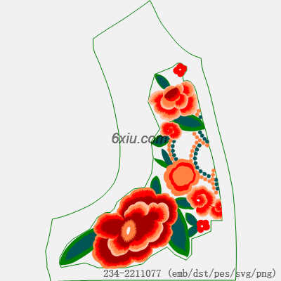 svg矢量绣花图下载