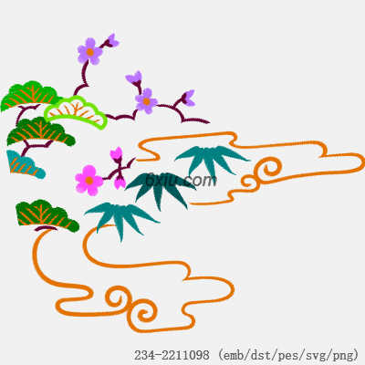 svg矢量绣花图下载
