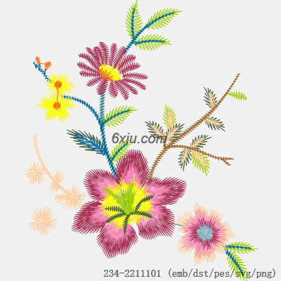 svg矢量绣花图下载