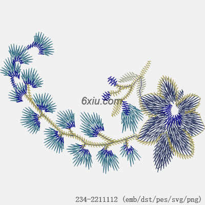 svg矢量绣花图下载