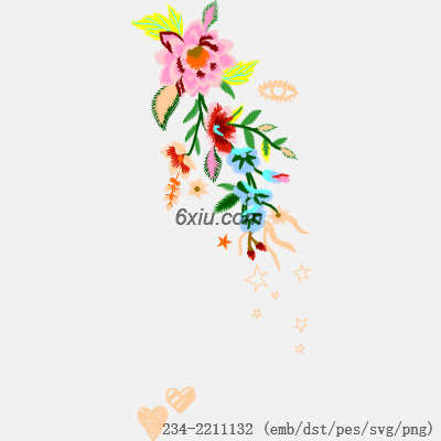 svg矢量绣花图下载
