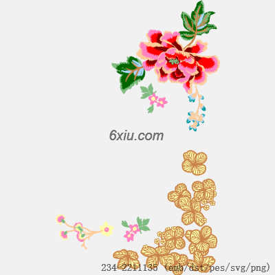 svg矢量绣花图下载