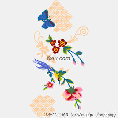 svg矢量绣花图下载