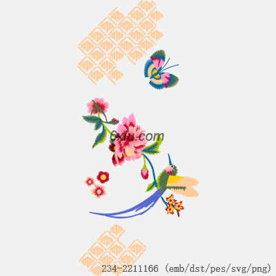 svg矢量绣花图下载