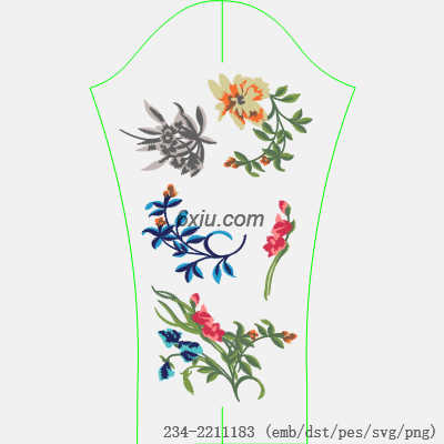 svg矢量绣花图下载