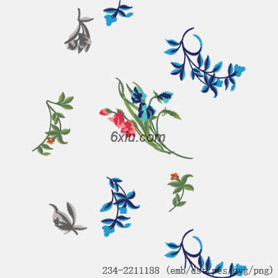 svg矢量绣花图下载