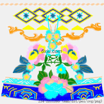 svg矢量绣花图下载