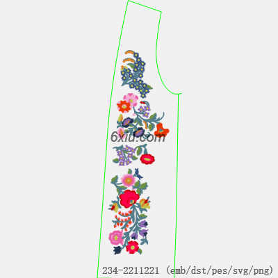svg矢量绣花图下载