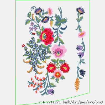 svg矢量绣花图下载