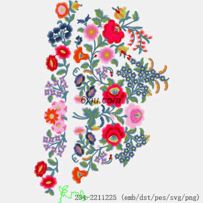 svg矢量绣花图下载