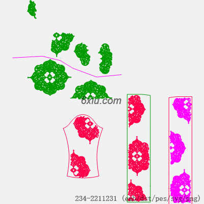svg矢量绣花图下载