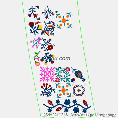 svg矢量绣花图下载