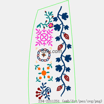 svg矢量绣花图下载