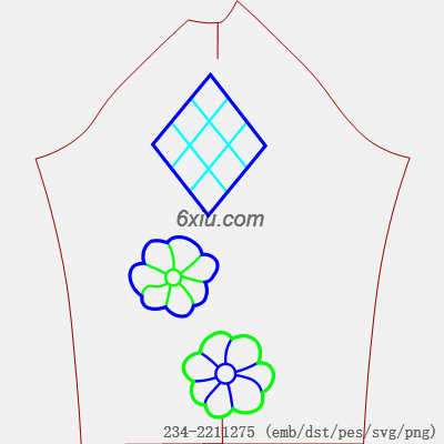 svg矢量绣花图下载