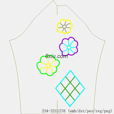 svg矢量绣花图下载