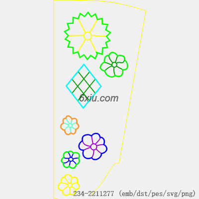 svg矢量绣花图下载
