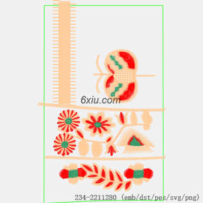 svg矢量绣花图下载