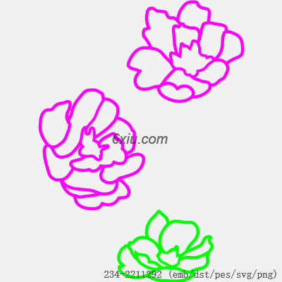 svg矢量绣花图下载