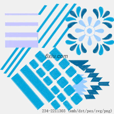 svg矢量绣花图下载